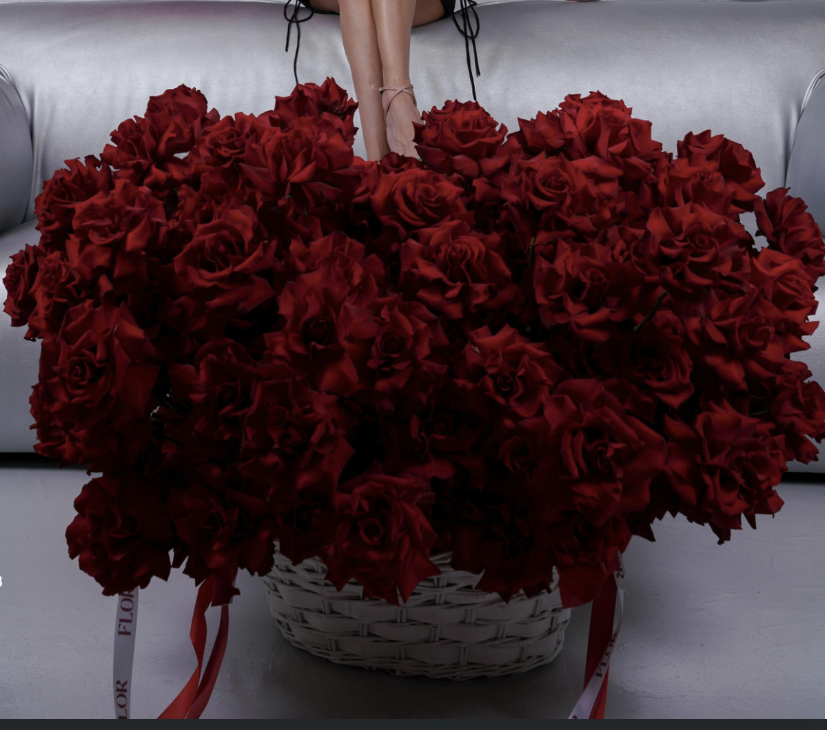 Premium Red Roses Basket